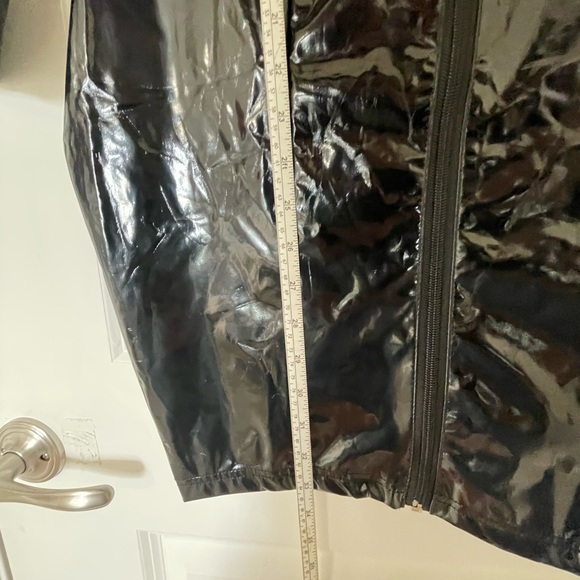 Source Unknown Shiny Black Mini Dress - Picture 3 of 4